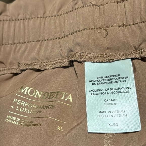 Mondetta Ladies' Woven Short Tan Xl New - Picture 5 of 5